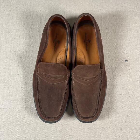 Tommy Bahama Penny Loafers Mens Size 12 Suede Espresso Preppy Casual - Picture 2 of 7